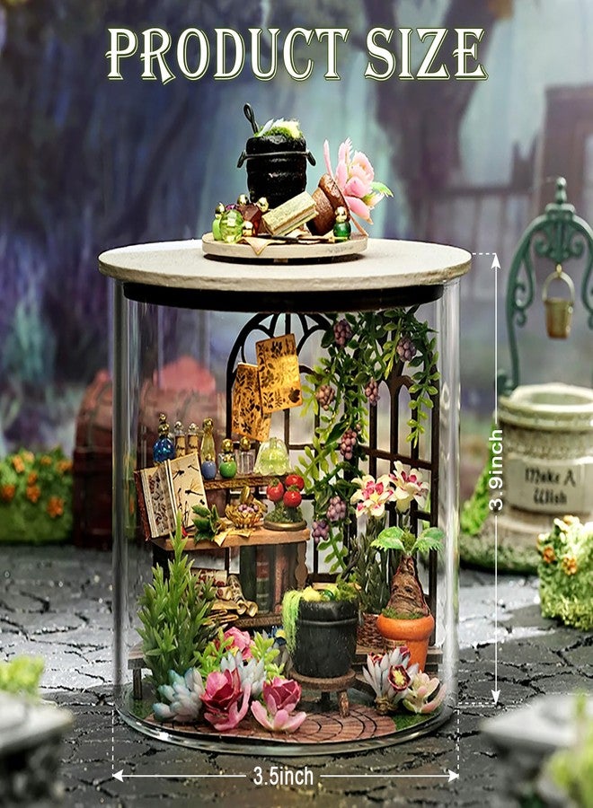 Foyucool Miniature House Kit, Dollhouse Kit with Furnitures, DIY Mini House Building Kit for for Adult, Christmas Home Decorations Gifts for Family and Friends, Flower Shop - Image 2